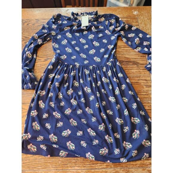 NWT Boden Clara jersey dress in navy, pretty bird print sz 2P - Picture 2 of 6
